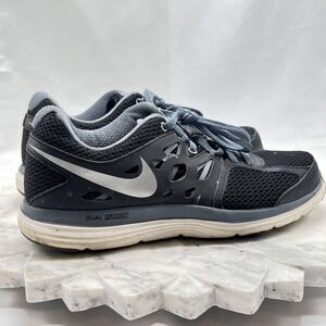 Nike Dual Fusion Lite 599513-002 Men's/Black Gray Blue Running Shoes Sz 9.5